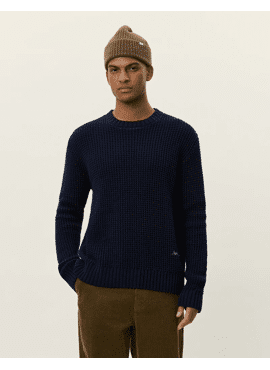 1000570 Alvin Waffle Crewneck Knit LES DEUX