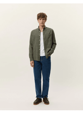 1000577 Konrad Check Flannel Shirt LES DEUX