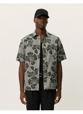 LES DEUX Charlie Poppy AOP SS Shirt 1001487