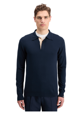 178810 KNITTED POLO LONG SLEEVE SCOTCH & SODA