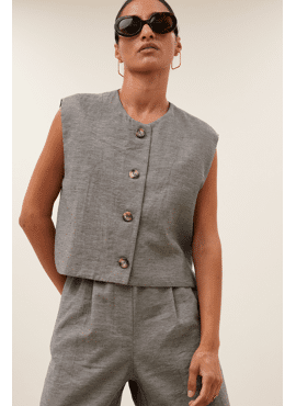 BY-BAR nori melange gilet (26219006)