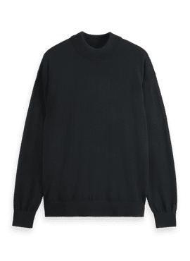 179184 CORE - Dropped Shoulder Mock Neck Pullover SCOTCH AND SODA