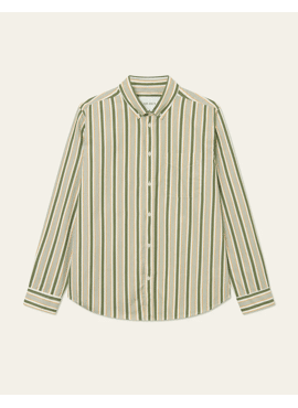 Les Deux MEN Kent Stripe Peached Poplin Shirt LDM410206