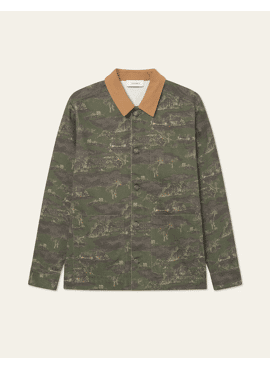Les Deux MEN Layton AOP Denim Overshirt 2.0 LDM640125