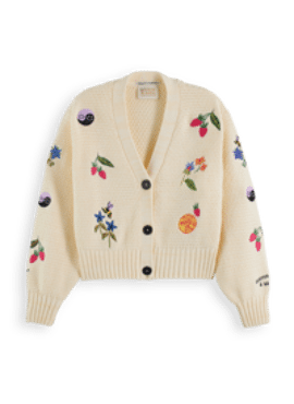 SCOTCH & SODA Embroidered cardigan