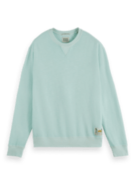 SCOTCH & SODA Garment dye structured sweatshirt