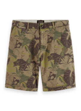 SCOTCH & SODA STUART- printed pima cotton chino short