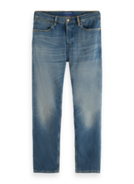 SCOTCH & SODA The Drop regular tapered jeans — BLUE