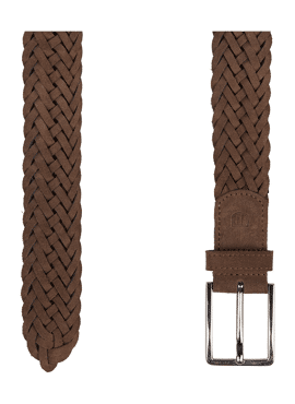 PROFUOMO HANDBRAIDED SUEDE BELT