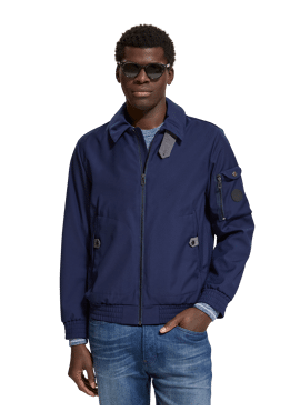 SCOTCH & SODA Bonded Coach Jacket With Coloured Backer 175398