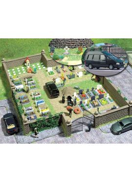 BUSCH 6049 / Motiv-Set »Friedhof« H0      