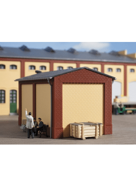 AU80412/Giebel klein und Ecksäulen kurz rot