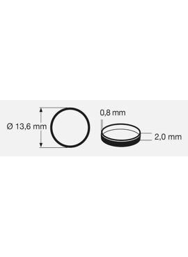 Fleischmann 00544002 / anti-slipbandjes 13,6mm 