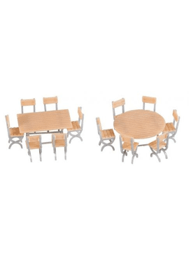 FALLER 180957 / 2 TAFELS EN 12 STOELEN