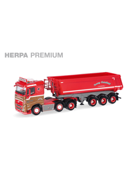 HERPA 959858 / Volvo FH '20 6x2 kipper oplegger Ronny Ceusters België
