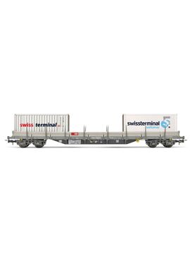 Rivarossi HR6527 / SBB wagen Res met 2 x 20' containers 'Swissterminal'