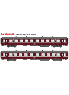 LSModels MW40041 / 2 rijtuigen K4 van de NMBS