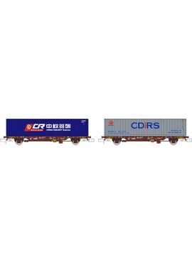 MFTrain 33372 / Touax Bordeaux Containerwagenset 2-delig Lgnss 
