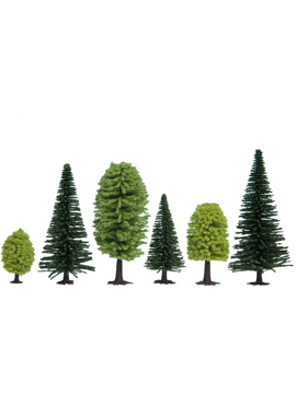 NOCH 26911 / Bomen gemengd bos 5-14 cm hoog, 10 stuks