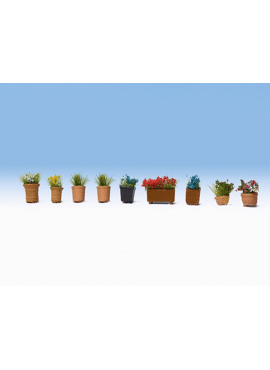 NOCH 14031 / Blumen in Blumentöpfen