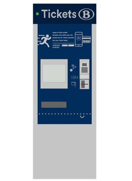 RIETZE 70305 / Ticketautomaat NMBS/SNCB België, 3 stuks