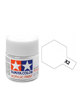TAMIYA 81502 / Acryl MINI X2 Wit  10ml Blinkend