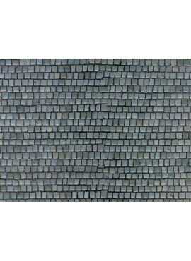 Vollmer 46041 / H0 Wall plate cobblestone of cardboard,25 x 12,5 cm, 10 pcs.