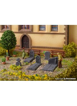 Vollmer 48282 / H0 Deco-set Tombs of Stone Art