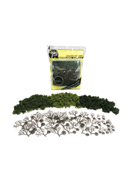 WOODLAND TR 1102 / licht, medium en donker groene bomen  (7.62 cm - 12.7 cm) 