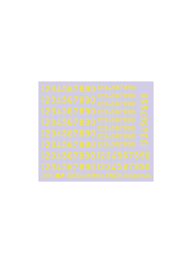 AMD87 D032 / Gele cijfers NMBS