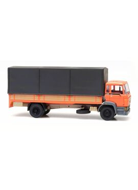 Artitec 487.053.02 / DAF kantelcabine 1987, open bak, huif, oranje