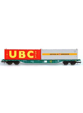 B-models 54166 / Sgns wagon, B-IFB , met 30ft Bulkcontainers UBC + Bertschi
