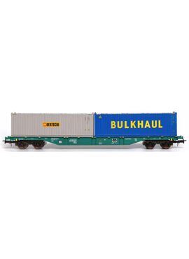 B-models 54167 / Sgns wagon, B-TRW, met 30ft Bulkcontainers Bulkhaul + Bertschi