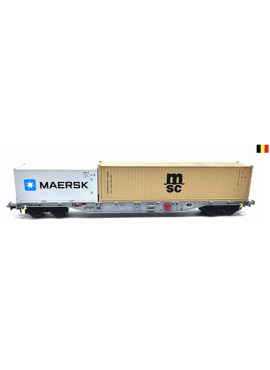 B-models 54171 / Sgns wagon NMBS / SNCB,  20ft MAERSK + 40ft MSC