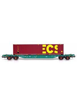 B-models 54408 / Sgns wagon, LINEAS Belgium, with 45ft container ECS , new modern logo ECS 