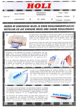 BMF125 / Decal Paper Wit voor Laserprinter (3 stuks)
