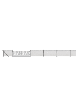 BUSCH 1019 / LPG Zaun mit Tor H0          