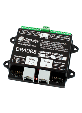 DR4088CS / terugmeldmodule met stroomdetectie (16 kanaals)