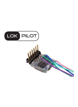 ESU 59837 / LokPilot 5 micro DCC/MM/SX, 6-pin direct in hoek