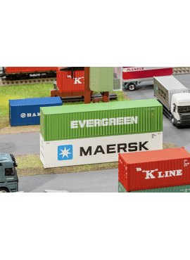 FALLER 180846 / 40' HI-CUBE CONTAINER EVERGREEN