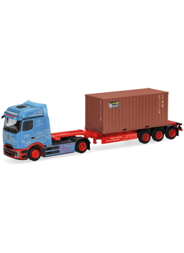 Herpa 320658 / MB eActros ProCabin BigSpace 20 ft. containeroplegger 