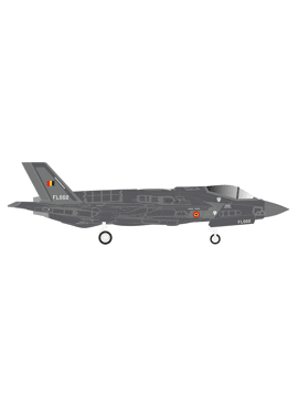 Herpa 573641 / Belgische Luchtcomponent Lockheed Martin F-35A Lightning II