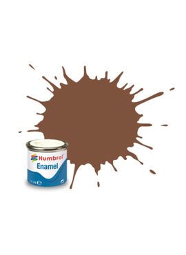HUMBROL ENAMEL VERF Nr. 186 BROWN MATT 14 ML