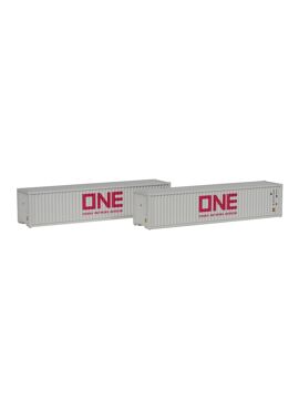 KATO 80055F / 40' container ONE ( 2 stuks) (1/160)