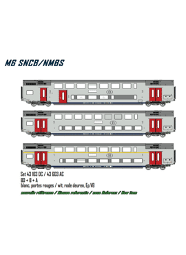 LSModels 43103 / NMBS 3 M6-rijtuigen DC