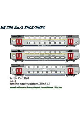 LSModels 43604 / NMBS 3 M6-rijtuigen 