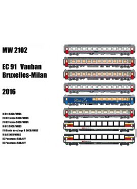 LSM MW 2102 / SET BRUSSEL-MILAAN EC 91 VAUBAN (2016)