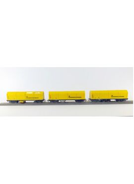 LUX-modellbau 9635 / (voor marklin) 3-delige set met Railslijpwagen, Railstofzuiger en Middenrailreiniger