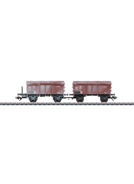 Marklin 46018 / 2 klapdekselwagens NMBS / SNCB