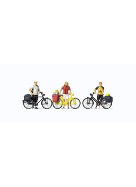 PREISER 10643 /  staande fietsers in sportieve kleding